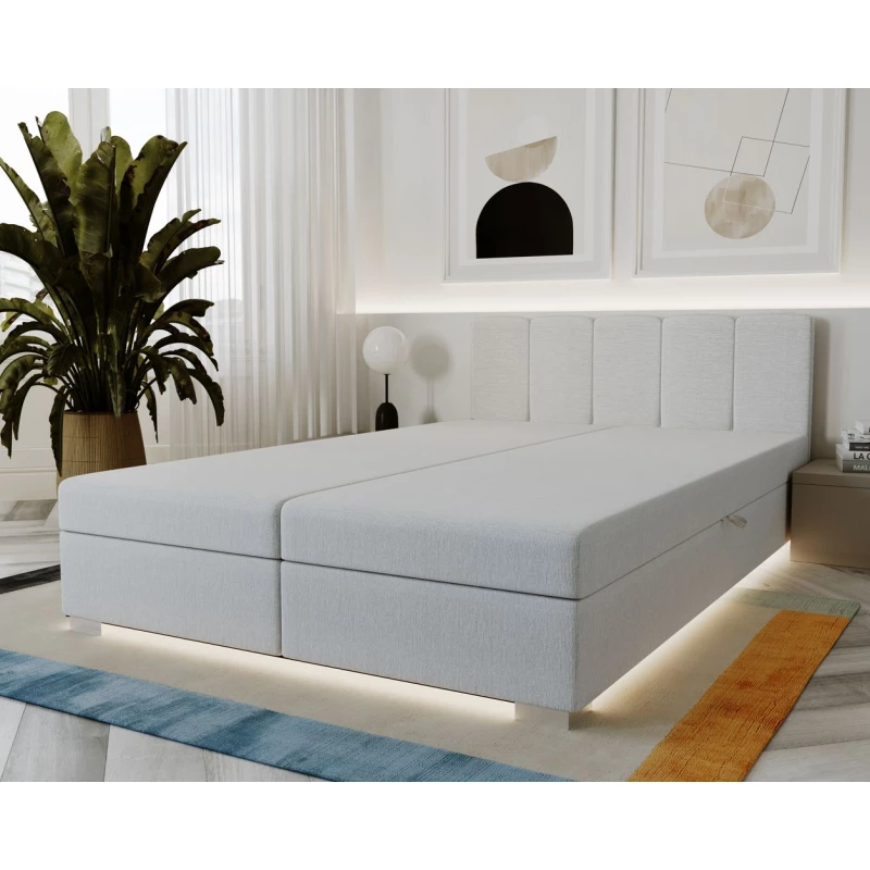 Manželská postel 160x195 INEJ 2 - bílá