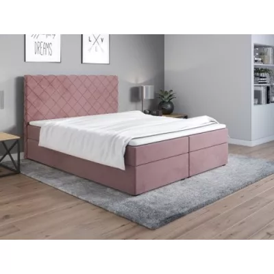 Čalouněná postel 200x200 LILLIANA 2 - starorůžová