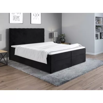 Čalouněná postel 200x200 LILLIANA 2 - černá