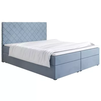 Čalouněná postel 200x200 LILLIANA 2 - světle modrá