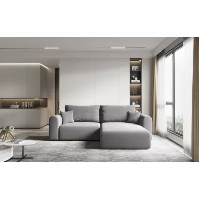 Rohová rozkládací sedací souprava ESTEL 1 - šedá, pravý roh