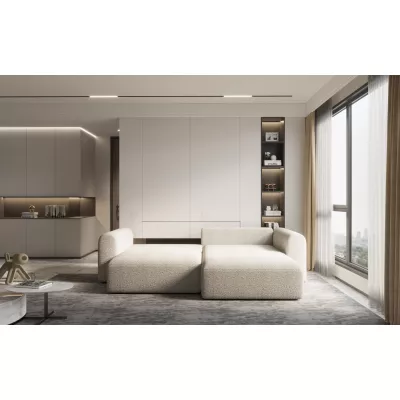 Rohová rozkládací sedací souprava ESTEL 1 - hořčicová, levý roh