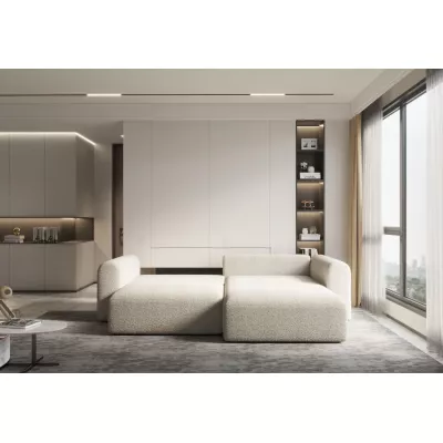 Rohová rozkládací sedací souprava ESTEL 2 - modrá, pravý roh