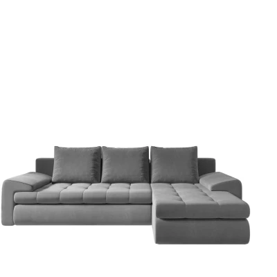 Rozkládací sedací souprava BIBIANA 1 - šedá, pravý roh