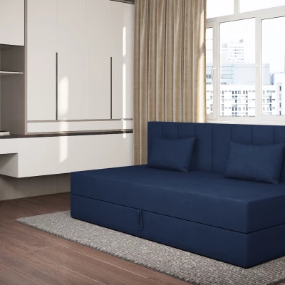 Válenda s úložným prostorem 90x200 ALAMO 1 - tmavě modrá