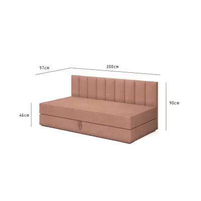 Válenda s úložným prostorem 90x200 ALAMO 1 - šedá