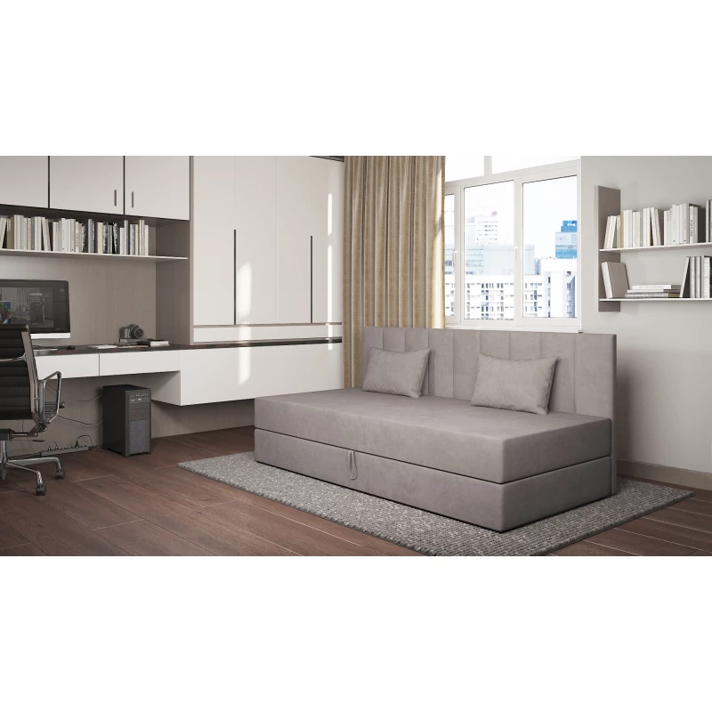 Válenda s úložným prostorem 90x200 ALAMO 1 - šedá