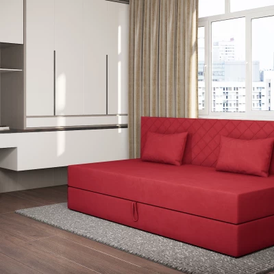 Válenda s úložným prostorem 90x200 ALAMO 2 - červená