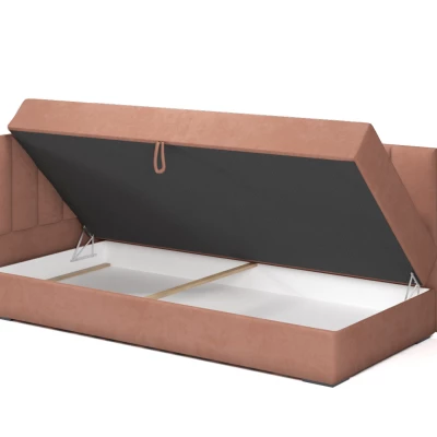 Válenda s úložným prostorem 90x200 ALAMO 3 - světle modrá