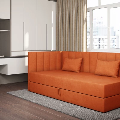 Válenda s úložným prostorem 90x200 ALAMO 3 - oranžová
