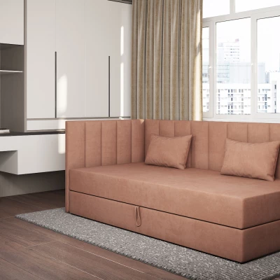 Válenda s úložným prostorem 90x200 ALAMO 3 - lososová