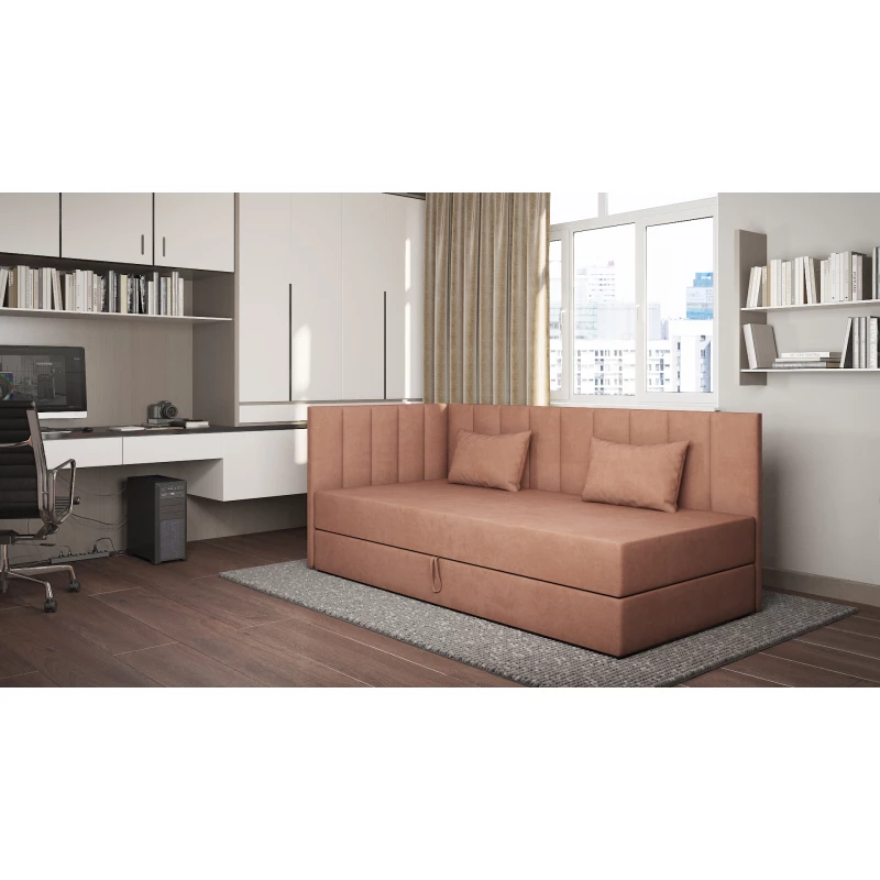 Válenda s úložným prostorem 90x200 ALAMO 3 - lososová