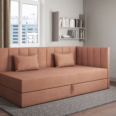 Válenda s úložným prostorem 90x200 ALAMO 3 - lososová