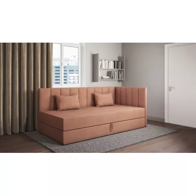 Válenda s úložným prostorem 90x200 ALAMO 3 - lososová