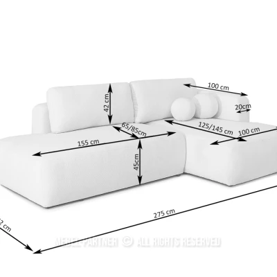 Pohovka s úložným prostorem RIVA - zelená