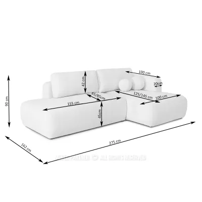 Pohovka s úložným prostorem RIVA - zelená