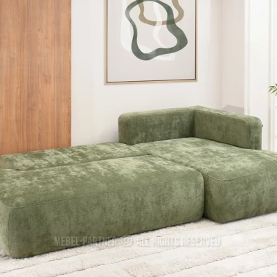 Pohovka s úložným prostorem RIVA - zelená