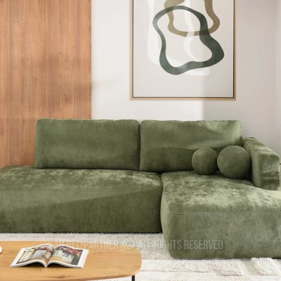 Pohovka s úložným prostorem RIVA - zelená