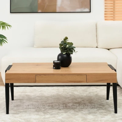 Konferenční stolek SEBASTIAN - dub / černý