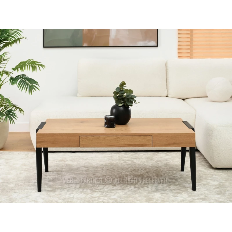 Konferenční stolek SEBASTIAN - dub / černý