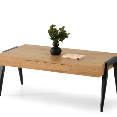 Konferenční stolek SEBASTIAN - dub / černý