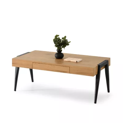 Konferenční stolek SEBASTIAN - dub / černý