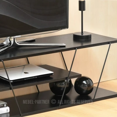 Designový televizní stolek MATTEO - černý