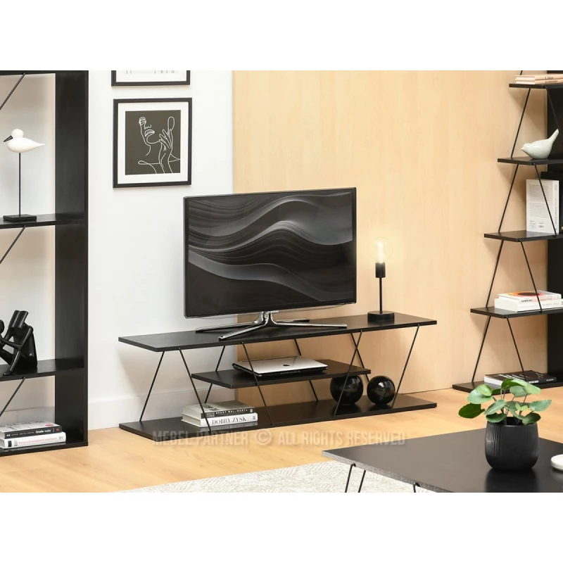 Designový televizní stolek MATTEO - černý