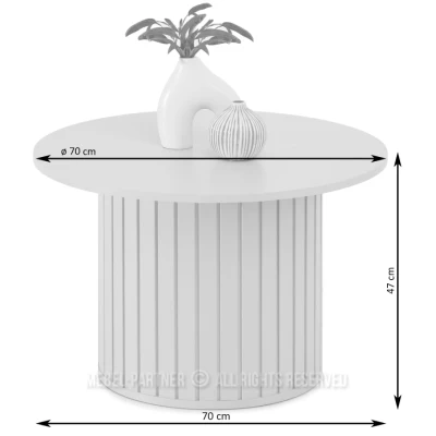 Kulatý konferenční stolek KATO - černý