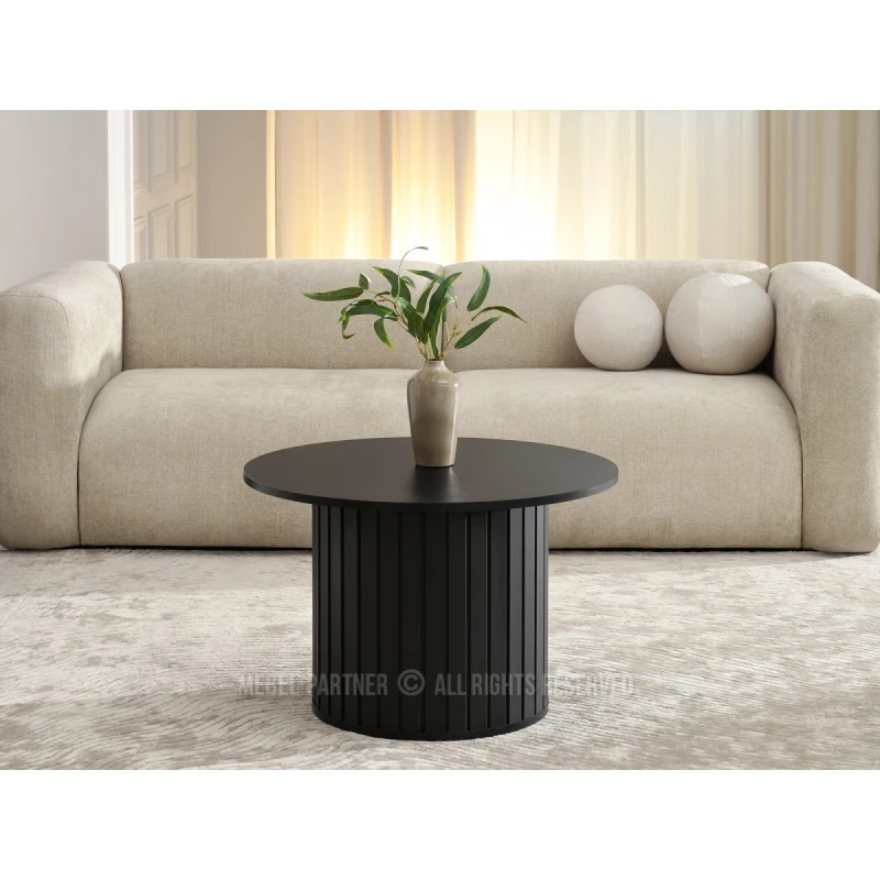 Kulatý konferenční stolek KATO - černý