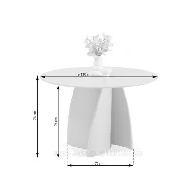 Kulatý jídelní stůl MURK - dub