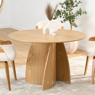 Kulatý jídelní stůl MURK - dub