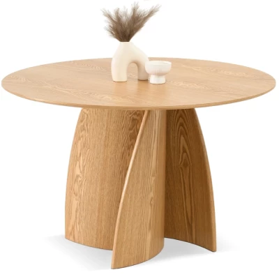 Kulatý jídelní stůl MURK - dub
