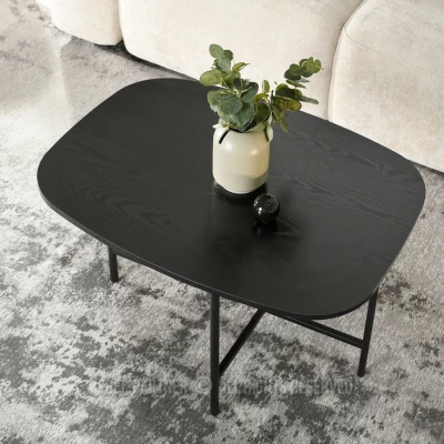 Minimalistický konferenční stolek RAEL - černý