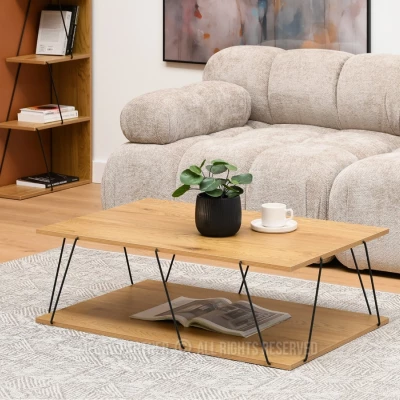 Designový konferenční stolek MATTEO - dub / černý