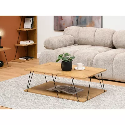 Designový konferenční stolek MATTEO - dub / černý