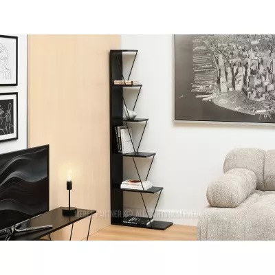 Designový regál MATTEO - černý