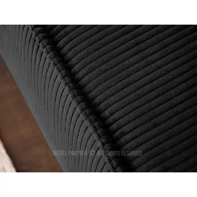 Čalouněný taburet GERALD - černý