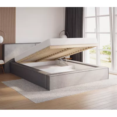 Manželská čalouněná postel 180x200 TELMA 1 - šedá