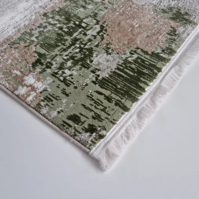 Obdélníkový kusový koberec 200x290 cm STEFANO - krémový / zelený