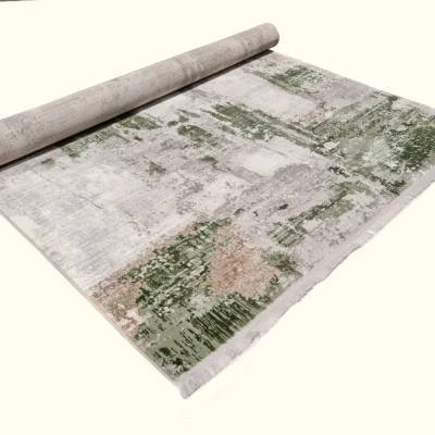 Obdélníkový kusový koberec 160x220 cm STEFANO - krémový / zelený