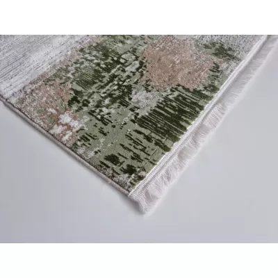 Obdélníkový kusový koberec 160x220 cm STEFANO - krémový / zelený