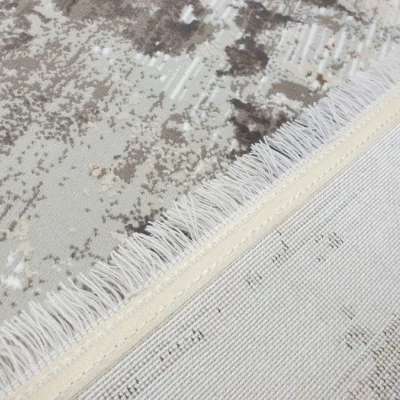 Obdélníkový koberec 180x260 cm STEFANO abstraktní - béžový / zlatý