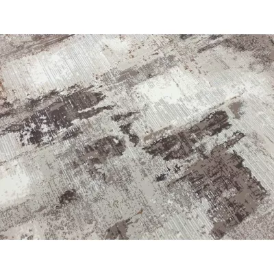 Obdélníkový koberec 140x190 cm STEFANO abstraktní - béžový / zlatý