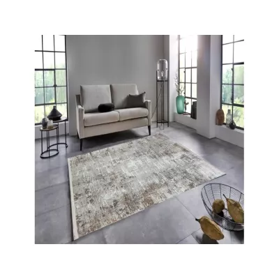 Obdélníkový kusový koberec 80x150 cm STEFANO - béžový / zlatý