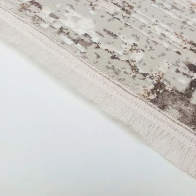 Obdélníkový kusový koberec 80x150 cm STEFANO - béžový / zlatý