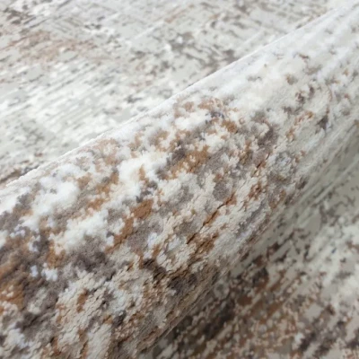 Obdélníkový kusový koberec 80x150 cm STEFANO - béžový / zlatý