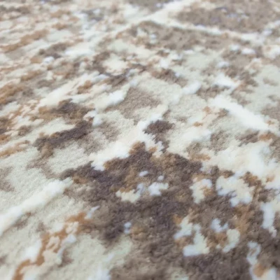 Obdélníkový kusový koberec 80x150 cm STEFANO - béžový / zlatý