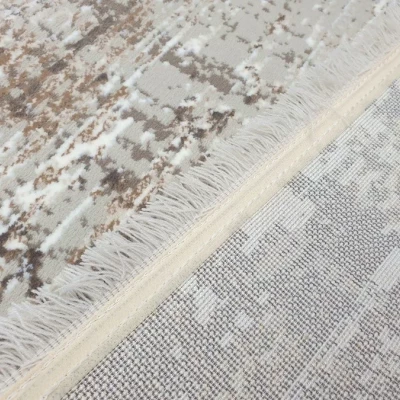 Obdélníkový kusový koberec 80x150 cm STEFANO - béžový / zlatý