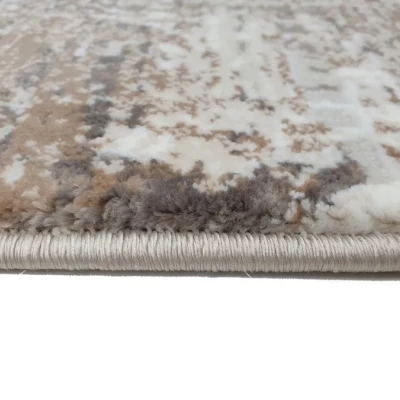 Obdélníkový kusový koberec 80x150 cm STEFANO - béžový / zlatý